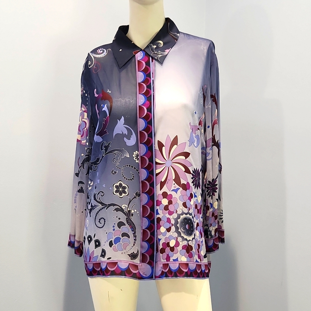 Emilio Pucci 100% Silk Blouse